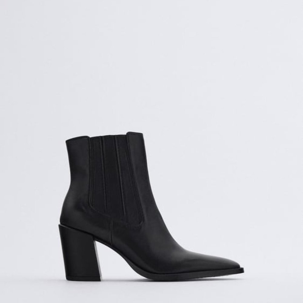 Leather boots - Plus various ZARA items